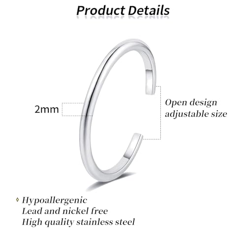 Gold Toe Rings for Women - Set of 3 Adjustable, Hypoallergenic Stainless Steel - Summer Beach Jewelry