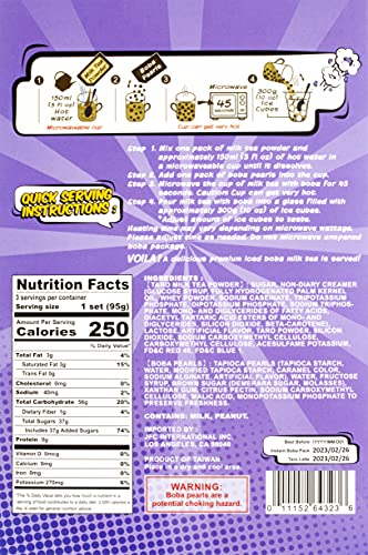 J-BASKET Taro Tea Boba 10 Ounce Kit